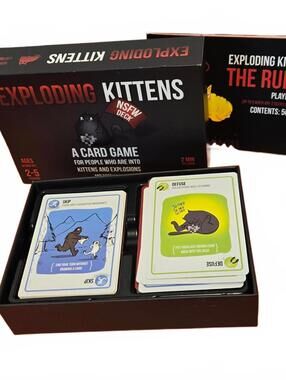 Exploding Kittens NSFW Edition Card Game / EUC